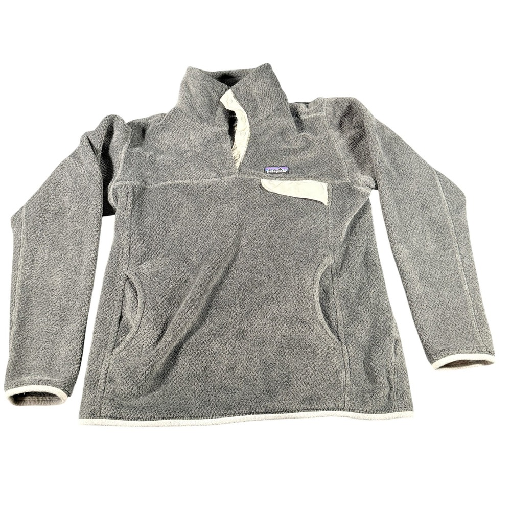 Patagonia Womens Re-Tool Snap-T Fleece Pullover Grey‎ Large 25442